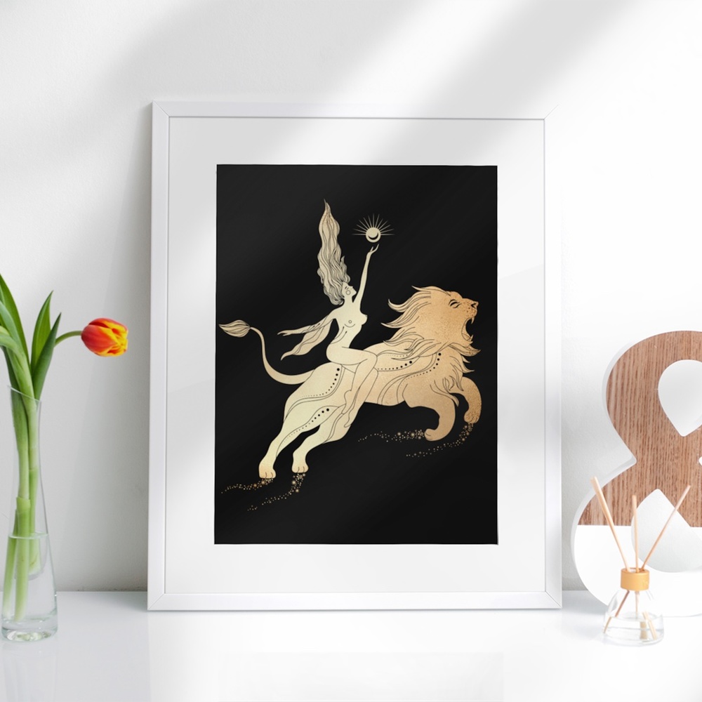 Leo Zodiac Sign Wall Art Print Poster Unframed - Picture 3 of 12
